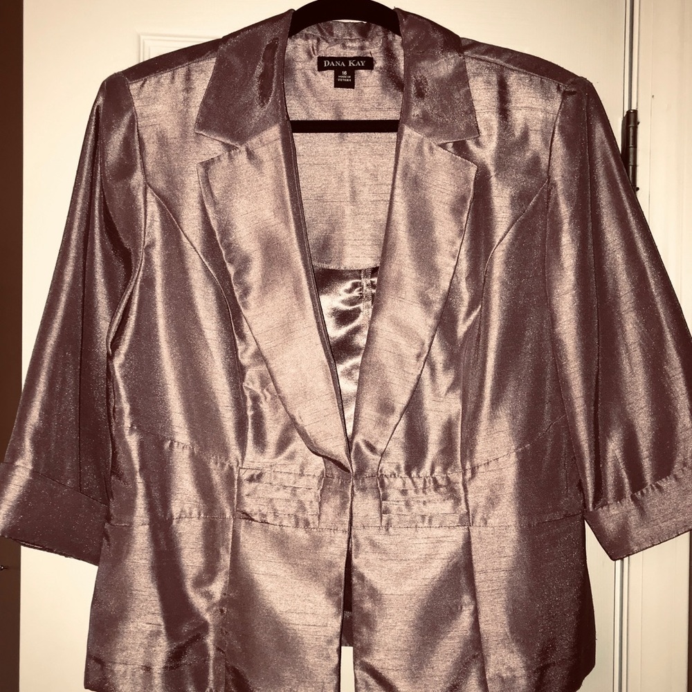 Lavender silk dress blazer